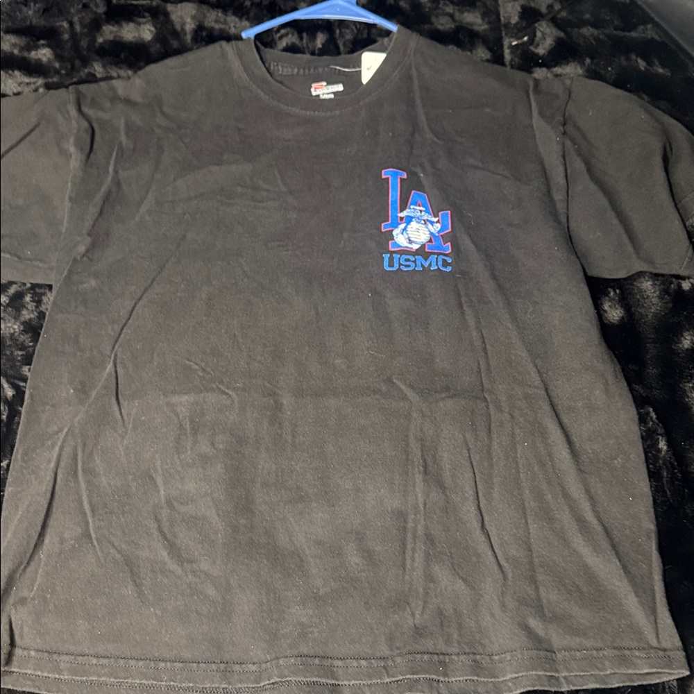 Black USMC Graphic T-Shirt